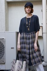 画像1: ＜30％off＞ROSIER/ダークマドラスワンピース (1)