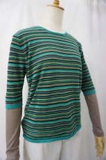 画像1: ＜20％off＞ROSIER/マルチボーダーシアーニット (1)
