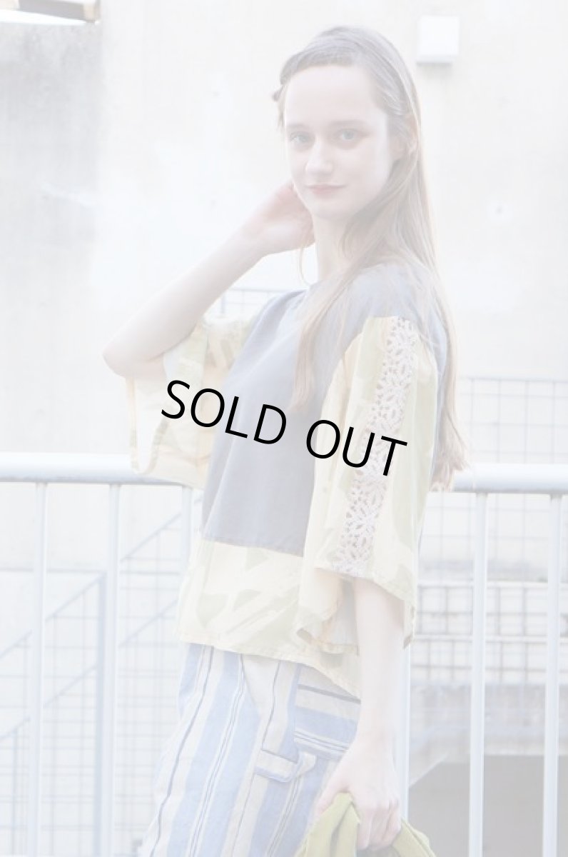 画像1: ＜20％off＞ROSIER/モノトーンセリグラフブラウス (1)