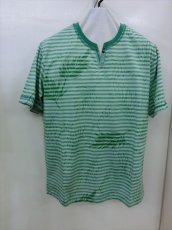 画像1: ＜50％OFF＞santa fe/半袖オパール加工キーネックTシャツ (1)